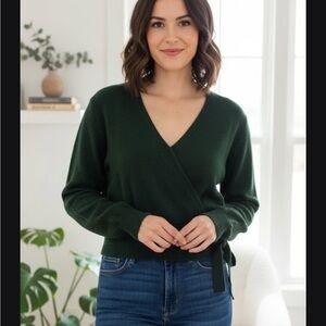 Joie Forest Green Knit Sweater